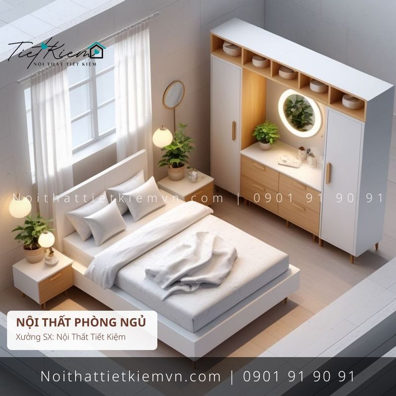 Giường Ngủ đẹp giá rẻ tại Nội Thất Tiết Kiệm HCM top 79 giường giá rẻ melamine - Giường Ngủ - Nội Thất Tiết Kiệm