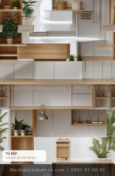 top 79 thi công tủ bếp gỗ 4 tầng giá rẻ 1 Thi Công Tủ Bếp Nội Thất Tiết Kiệm HCM