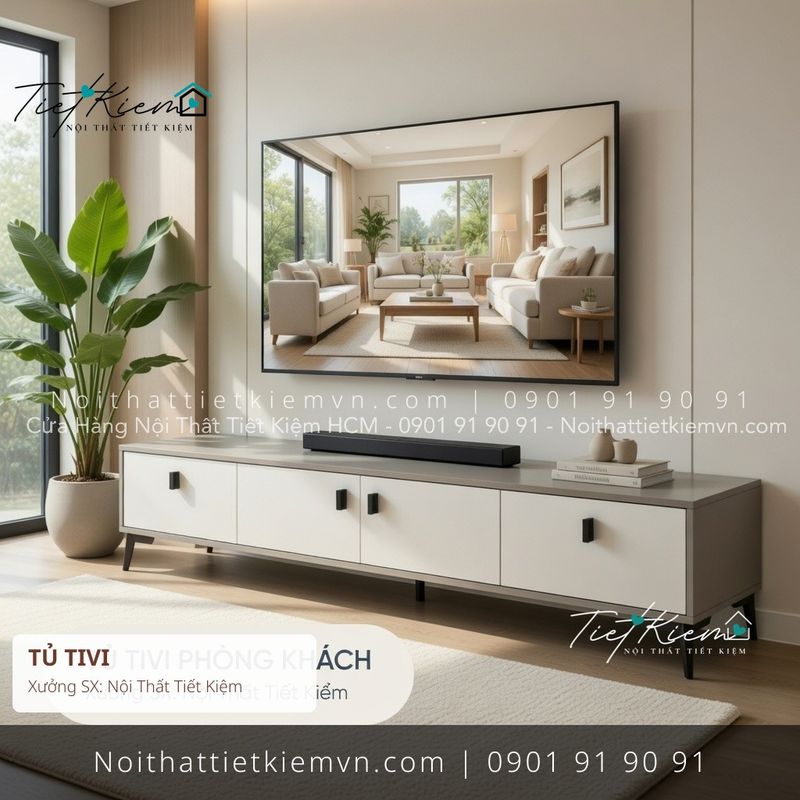 Kệ Tủ Tivi đẹp giá rẻ tại Nội Thất Tiết Kiệm HCM top 79 tủ tivi MDF xưởng mộc giá rẻ - Kệ Tủ Tivi - Nội Thất Tiết Kiệm