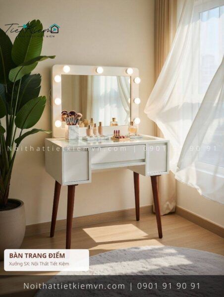 top 9 các mẫu bàn trang điểm cửa mở căn hộ thông minh giá rẻ 1 Bàn Trang Điểm Nội Thất Tiết Kiệm HCM