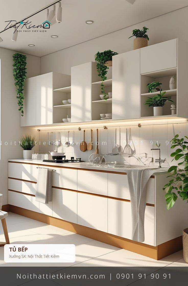 top 9 các mẫu tủ bếp thông minh chung cư đẽp giá rẻ - Tủ Bếp - Nội Thất Tiết Kiệm