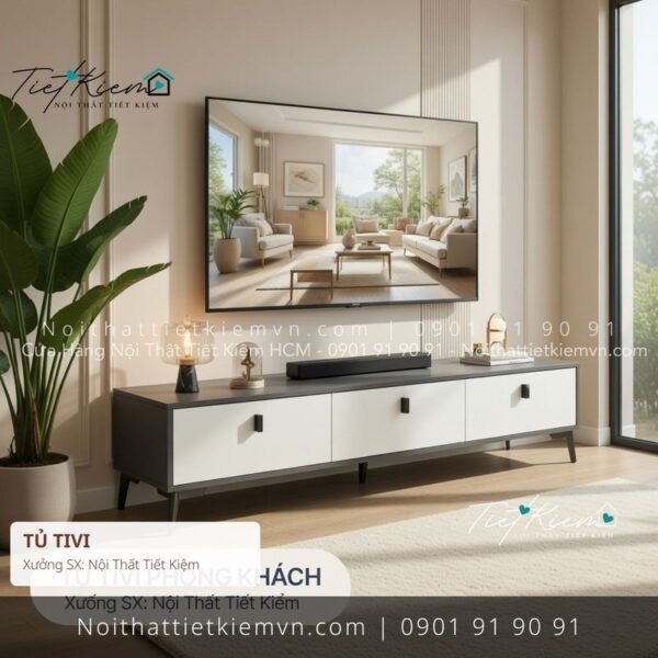 top 9 các mẫu tủ tv quận 1 giá rẻ 1 Kệ Tủ Tivi Nội Thất Tiết Kiệm HCM