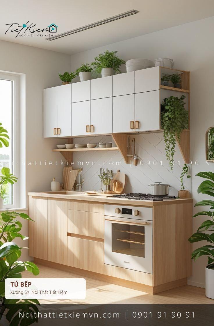 top 9 tủ bếp thông minh MDF cho studio giá rẻ - Tủ Bếp - Nội Thất Tiết Kiệm
