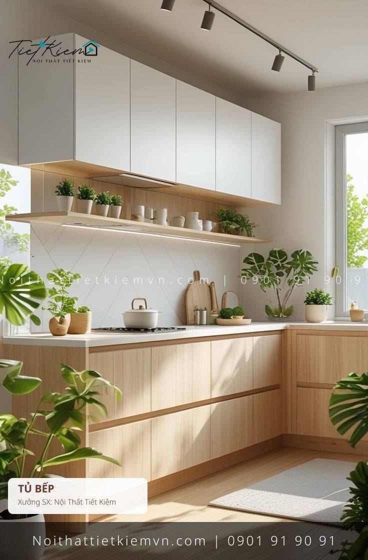 top 9 tủ bếp thông minh MDF cho studio giá rẻ - Tủ Bếp - Nội Thất Tiết Kiệm