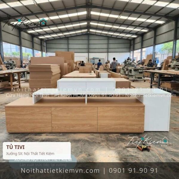 top 9 tủ tivi treo tường mini giá rẻ 1 Kệ Tủ Tivi Nội Thất Tiết Kiệm HCM