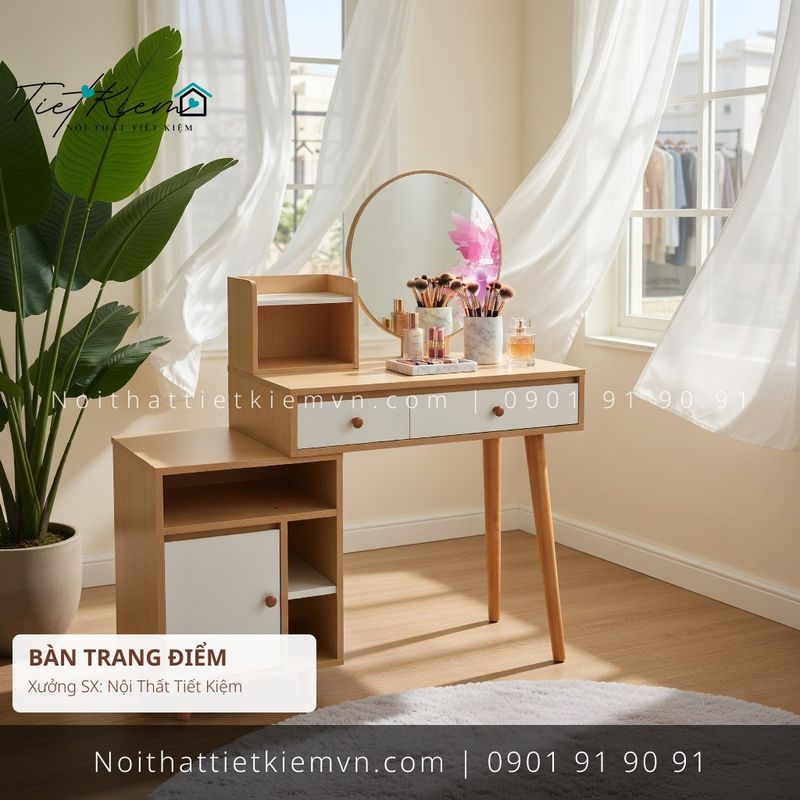 top 99 các mẫu bàn trang điểm cửa mở MDF Gò Vấp giá rẻ - Bàn Trang Điểm - Nội Thất Tiết Kiệm