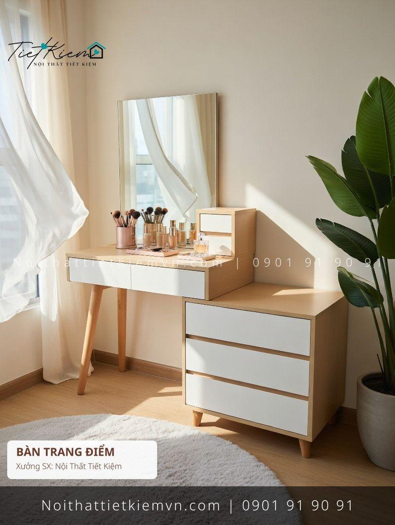 Bàn Trang Điểm đẹp giá rẻ tại Nội Thất Tiết Kiệm HCM top 99 các mẫu bàn trang điểm giá rẻ nhỏ gọn cho homestay - Bàn Trang Điểm - Nội Thất Tiết Kiệm