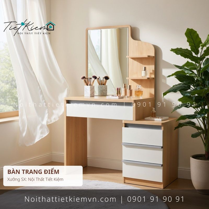 top bàn trang điểm sang trọng Bình Thạnh hiện đại giá rẻ - Bàn Trang Điểm - Nội Thất Tiết Kiệm