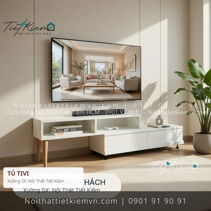 top tủ tivi cao cấp MDF giá rẻ - Kệ Tủ Tivi - Nội Thất Tiết Kiệm