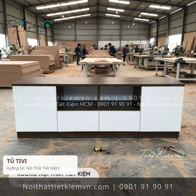 top tủ tivi treo tường có ghế cho chung cư giá rẻ - Kệ Tủ Tivi - Nội Thất Tiết Kiệm