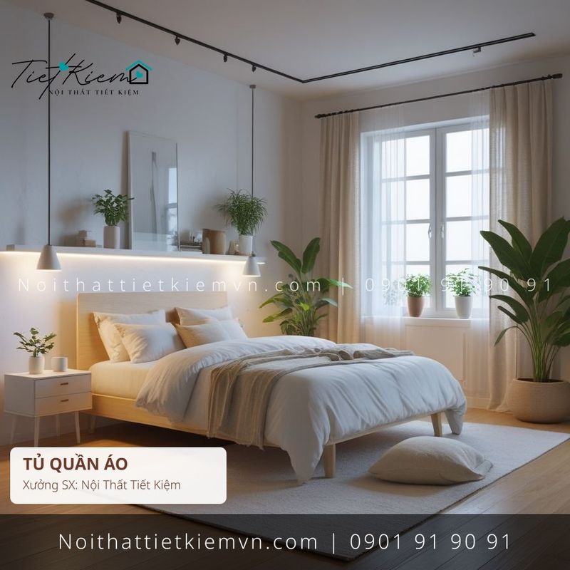 Tủ Quần Áo đẹp giá rẻ tại Nội Thất Tiết Kiệm HCM 19+ mẫu tủ đựng quần áo liền tường giá rẻ - Tủ Quần Áo - Nội Thất Tiết Kiệm