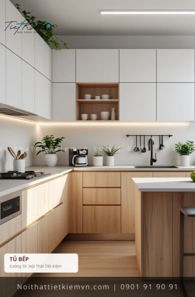 3+ tủ bếp cửa mở mini hcm đẽp giá rẻ