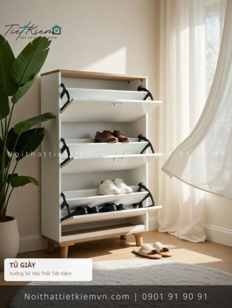 3+ tủ dếp mdf cho salon giá rẻ