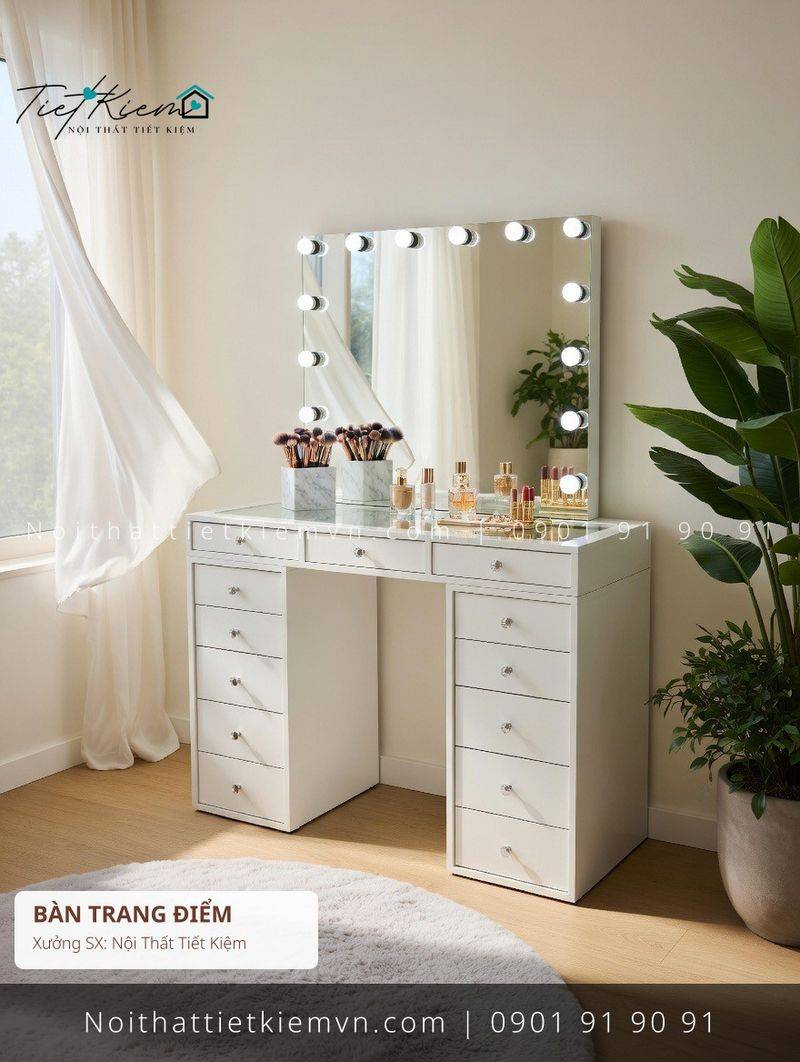 79+ bàn trang điểm cánh kính cực đẹp giá rẻ - Bàn Trang Điểm - Nội Thất Tiết Kiệm
