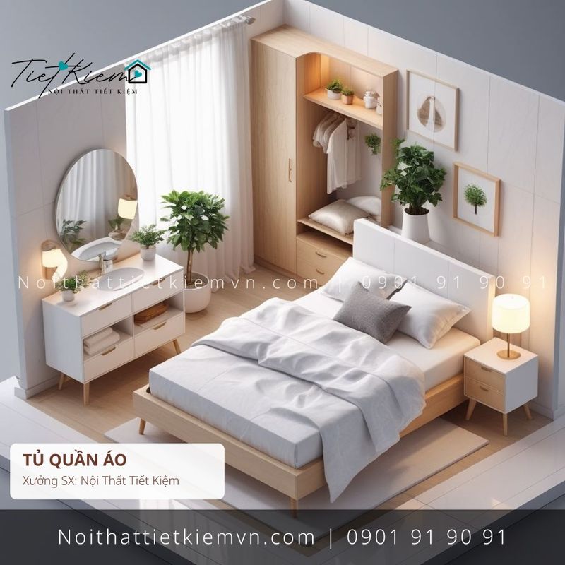 79 mẫu tủ quần áo đa năng cửa kính đẽp giá rẻ - Tủ Quần Áo - Nội Thất Tiết Kiệm