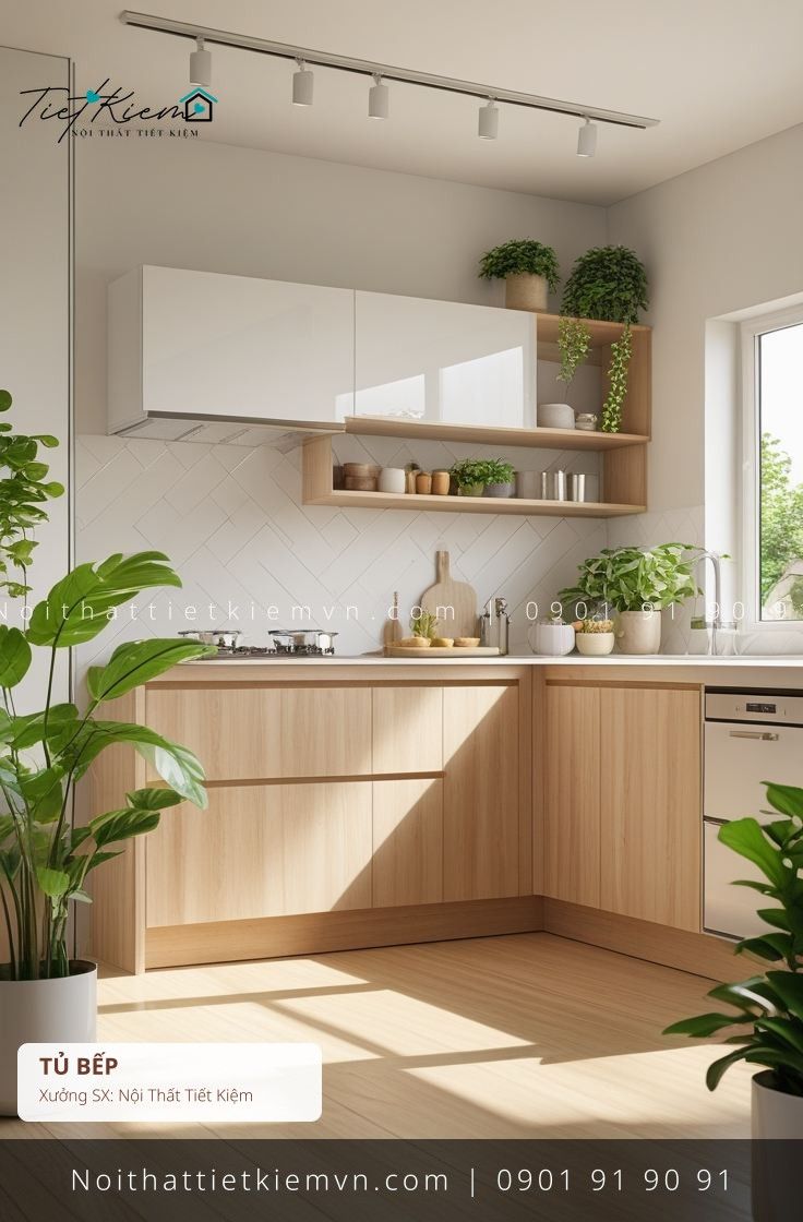 9+ mẫu thi công tủ bếp xưởng mộc giá rẻ - Thi Công Tủ Bếp - Nội Thất Tiết Kiệm