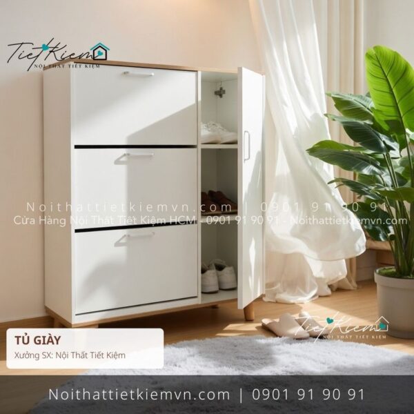 9+ mẫu tủ dếp kịch trần giá rẻ