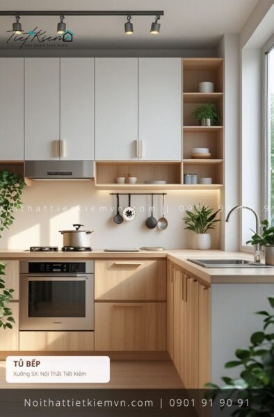 99+ mẫu thi công tủ bếp hiện đại mdf cho biệt thự giá rẻ
