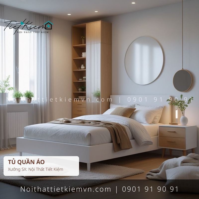 99+ tủ quần áo gỗ có ghế giá rẻ - Tủ Quần Áo - Nội Thất Tiết Kiệm