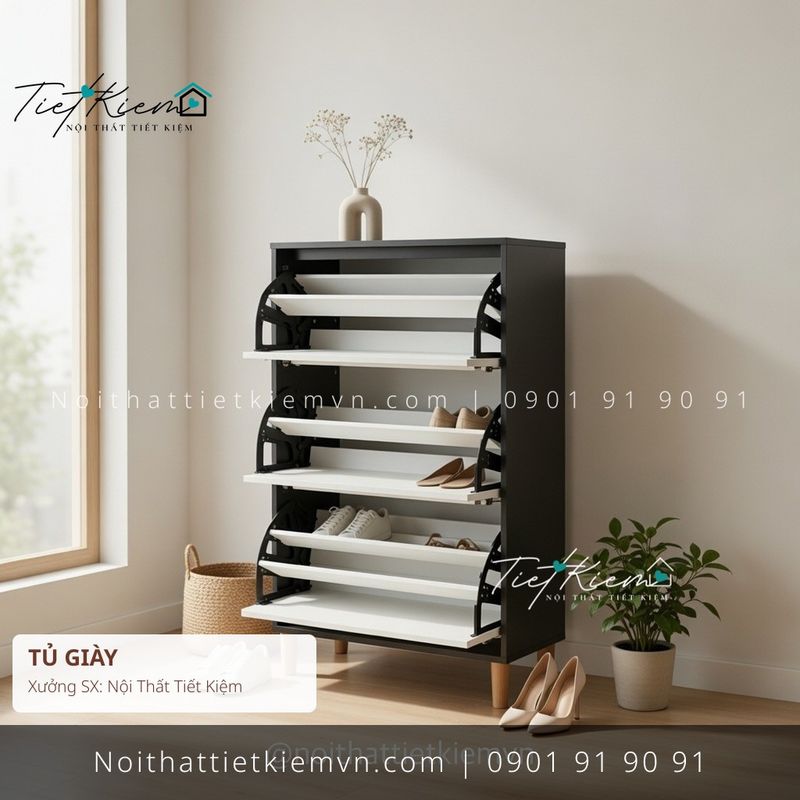 các mẫu tủ để giầy xu hướng giá rẻ - Tủ Giày - Nội Thất Tiết Kiệm