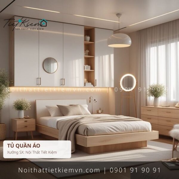 mẫu tủ quần áo giá rẻ mini hcm đẽp