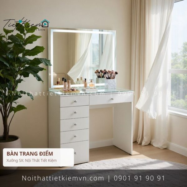 top 3 ban trang diem co guong decor gia re