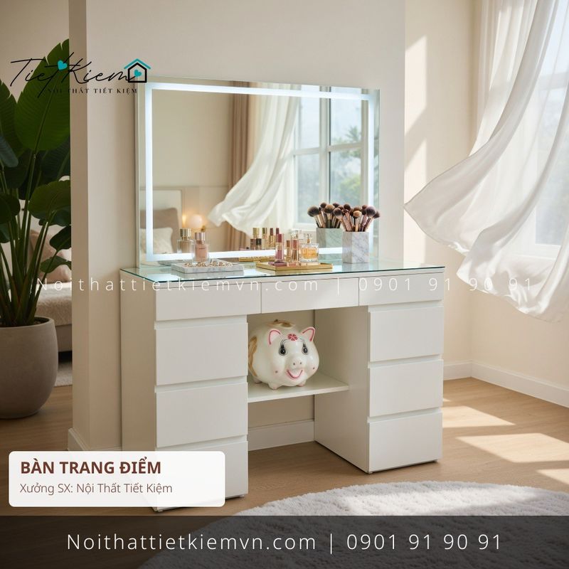top 3 các mẫu bàn trang điểm đa năng đứng đẹp giá rẻ - Bàn Trang Điểm - Nội Thất Tiết Kiệm