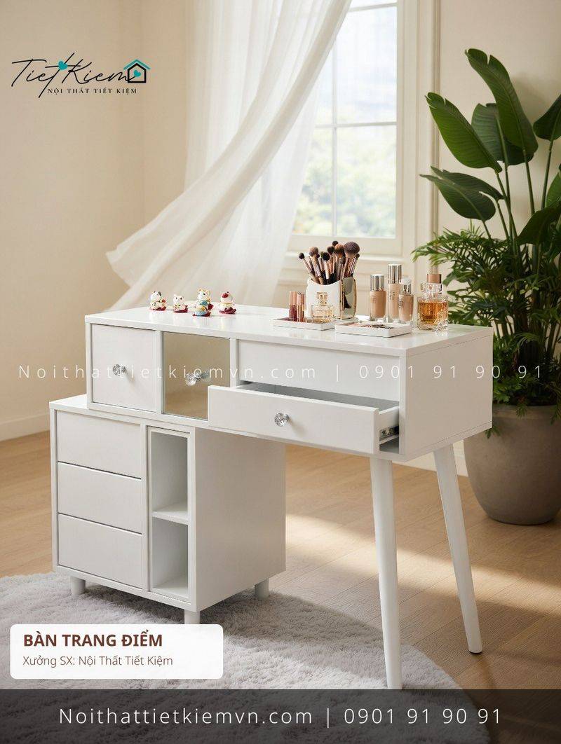 Bàn Trang Điểm đẹp giá rẻ tại Nội Thất Tiết Kiệm HCM top 39 các mẫu bàn trang điểm đa năng gỗ cho salon giá rẻ - Bàn Trang Điểm - Nội Thất Tiết Kiệm