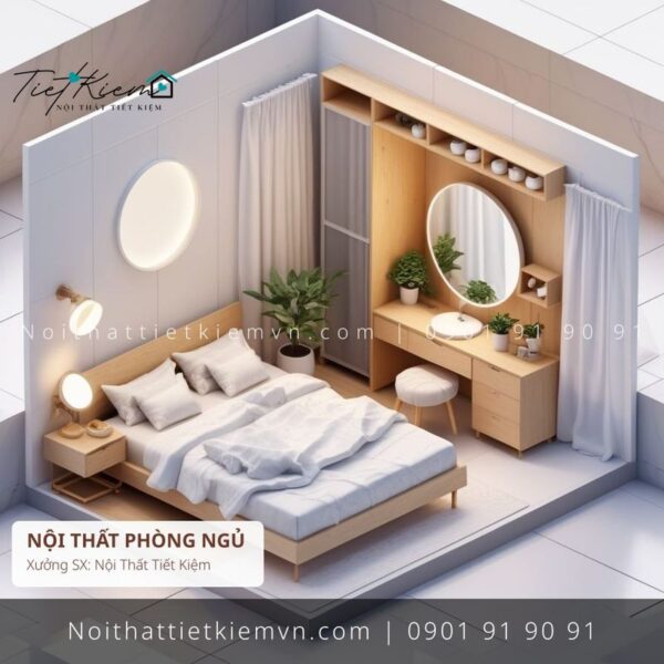 top 39 các mẫu giường phòng khách hiện đại giá rẻ 1 Giường Ngủ Nội Thất Tiết Kiệm HCM