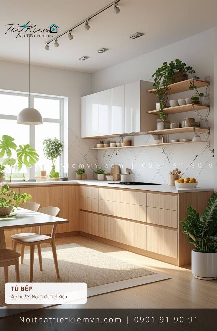 top 99 các mẫu tủ bếp cửa kính thông minh đẽp giá rẻ - Tủ Bếp - Nội Thất Tiết Kiệm