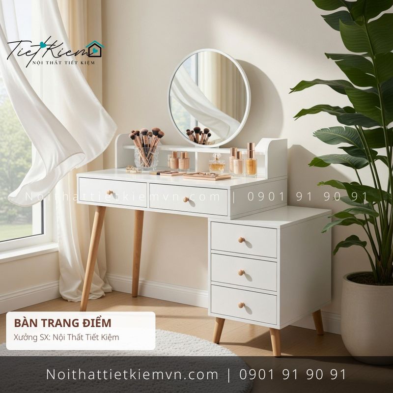 top bàn trang điểm Hàn Quốc hiện đại giá rẻ - Bàn Trang Điểm - Nội Thất Tiết Kiệm