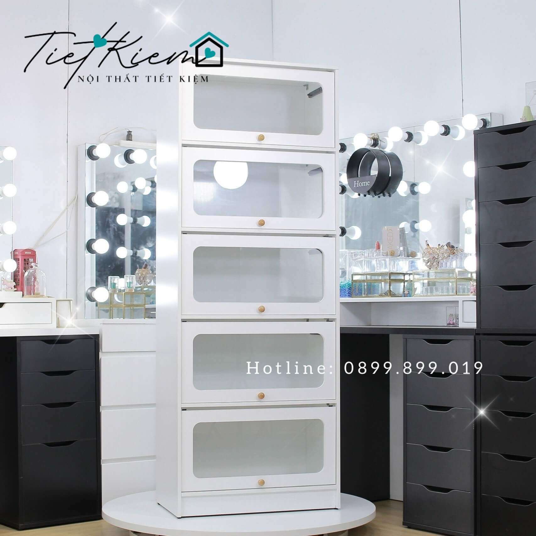 Kệ nhà bếp đẹp 5 tầng N60cm KB1122 2 kệ tủ bếp