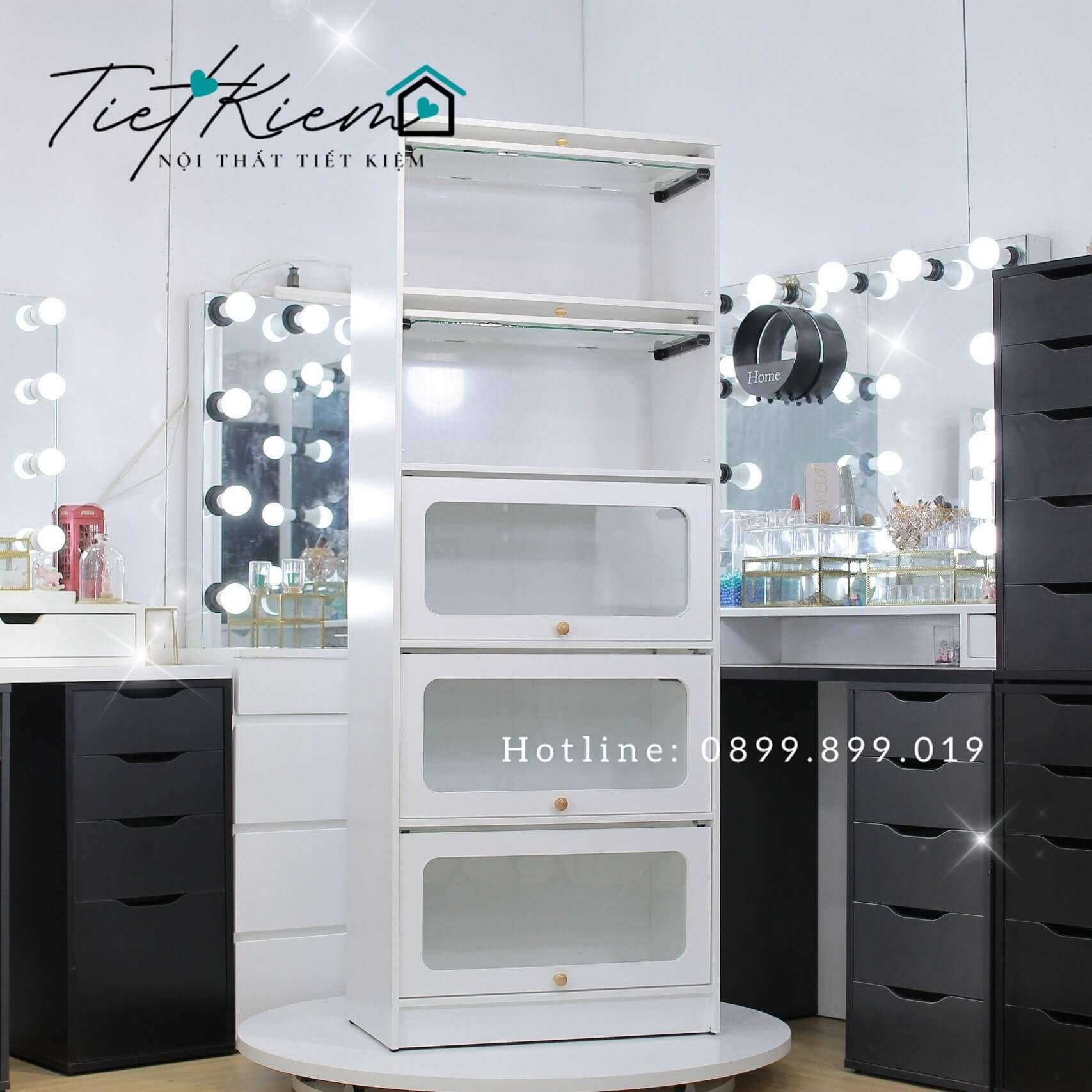 Kệ nhà bếp đẹp 5 tầng N60cm KB1122 5 kệ tủ bếp gỗ