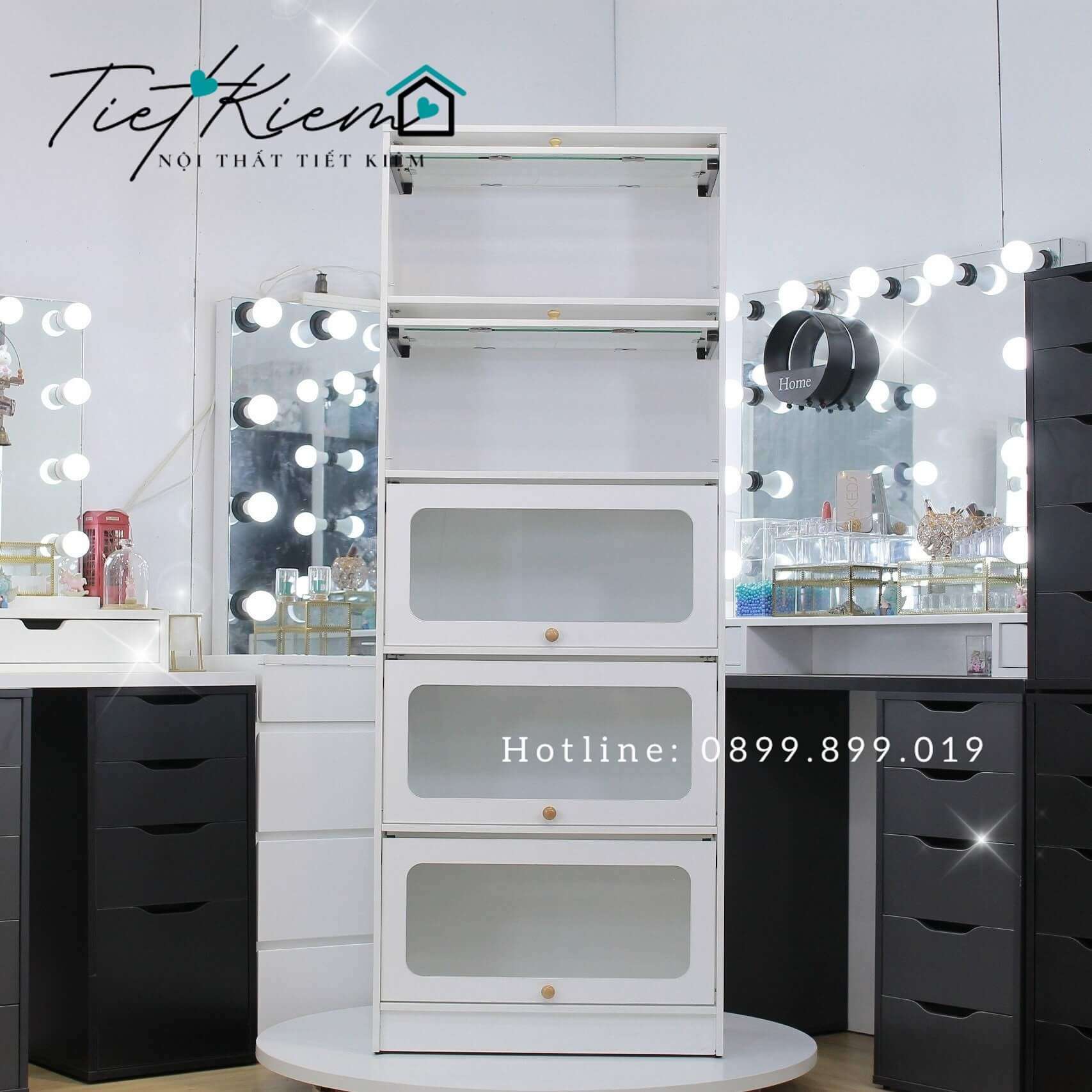 Kệ nhà bếp đẹp 5 tầng N60cm KB1122 4 ke-tu-bep-go