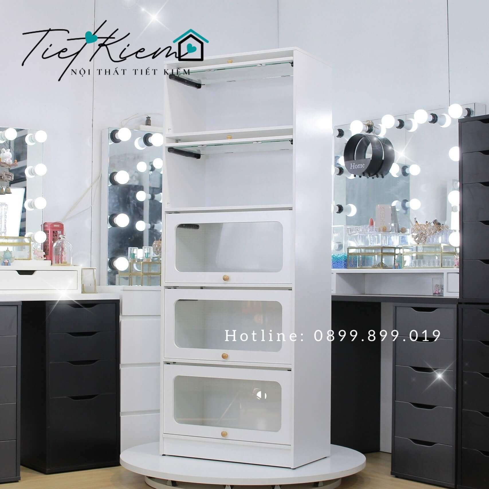 Kệ nhà bếp đẹp 5 tầng N60cm KB1122 3 ke-tu-bep-go