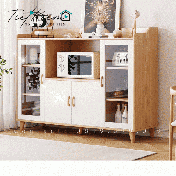 Tủ để chén giúp tăng không gian gấp đôi! 1 tu-de-chen