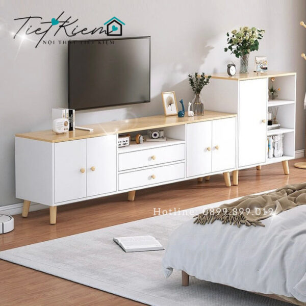 Kệ tivi phòng khách bằng gỗ: Hiện đại, Sang trọng, Tiện lợi 32 ke-tivi-phong-khach-bang-go