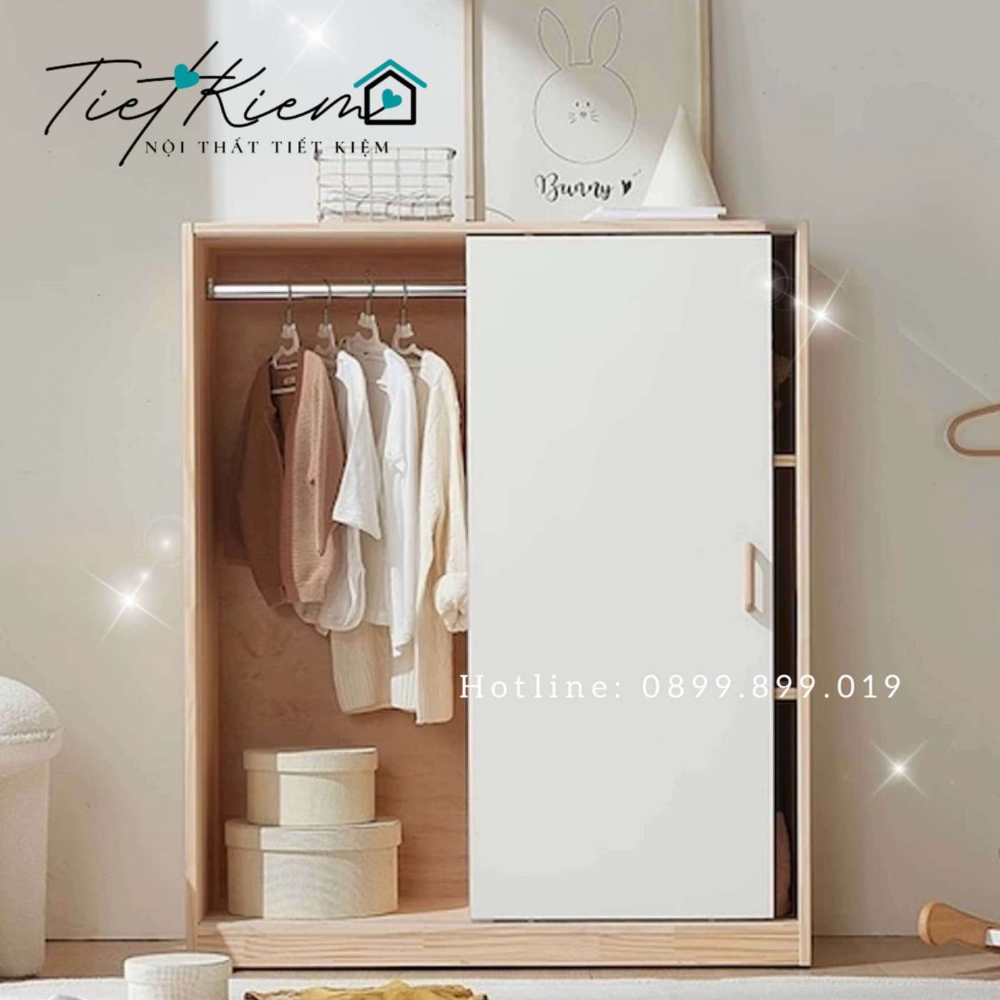 Tủ quần áo cửa lùa gỗ đẹp TA0020 1 tủ quần áo cửa lùa