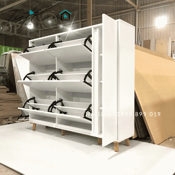 Tủ giày gỗ thông minh 1m4 TG28088 7 tu-giay