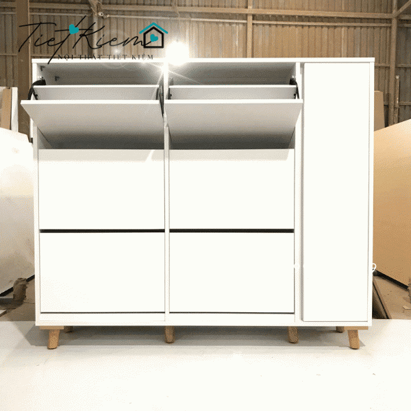 Tủ giày gỗ thông minh 1m4 TG28088 6 tu-giay