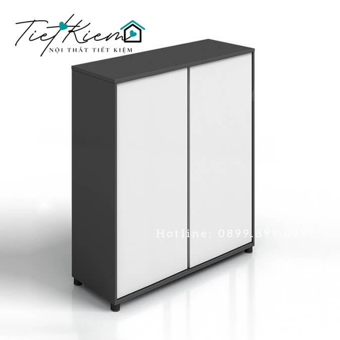Tủ giày cửa lùa xám chì đẹp TG2517 1 Tủ giày cửa lùa