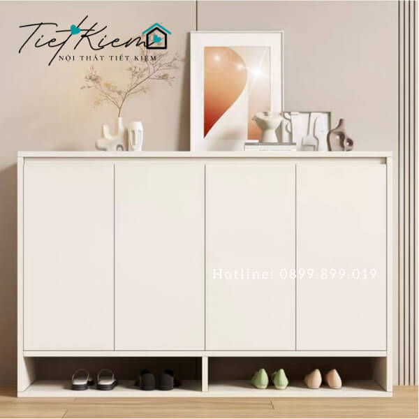 tủ giày cửa mở