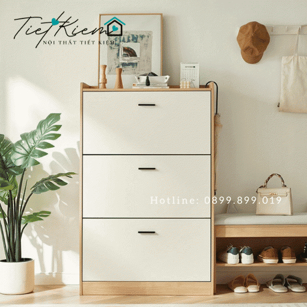 Tủ giầy gỗ thông minh N80cm TGTM00095 3 tu-giay-go