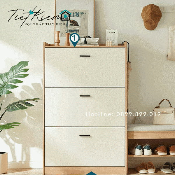 Tủ giầy gỗ thông minh N80cm TGTM00095 9 tu-giay-go
