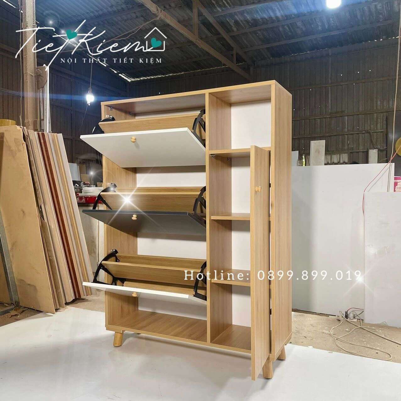 Tủ giày thông minh siêu mỏng gỗ TG119 2 tu-giay-thong-minh