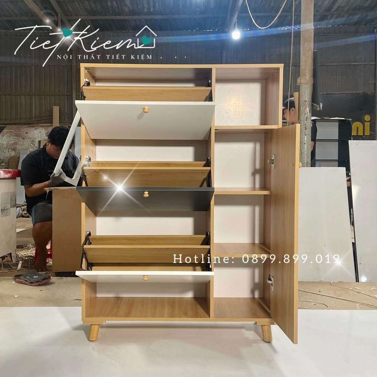 Tủ giày thông minh siêu mỏng gỗ TG119 5 tu-giay-thong-minh