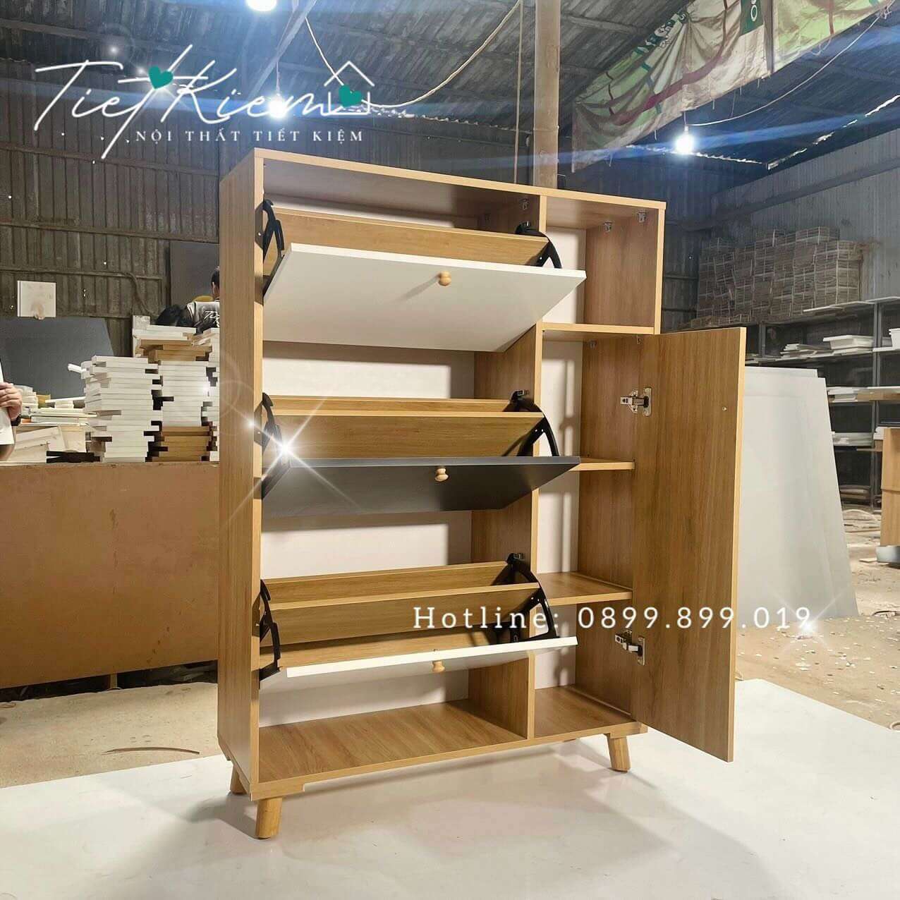Tủ giày thông minh siêu mỏng gỗ TG119 3 tu-giay-thong-minh