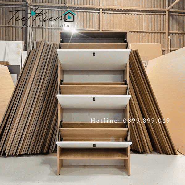 Tủ để giầy dép tiết kiệm diện tích TG28048 5 tu-giay-go
