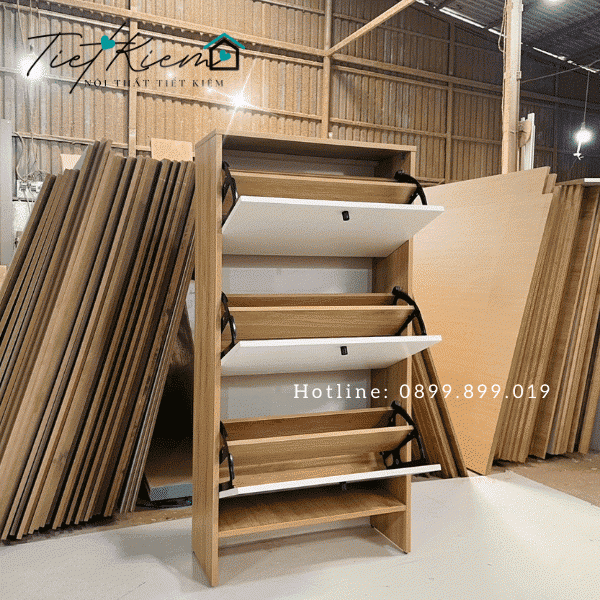 Tủ để giầy dép tiết kiệm diện tích TG28048 3 tu-giay-go